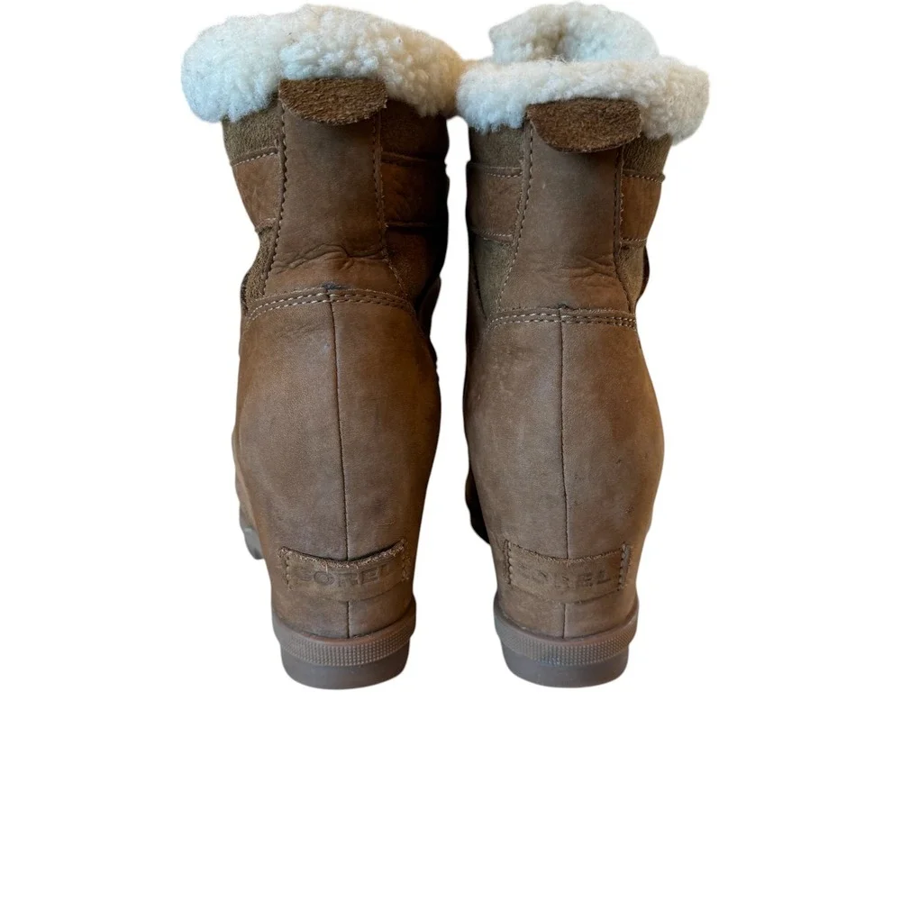 Sorel Joan of Arctic II Sherling Wedge Boots Women's 7.5